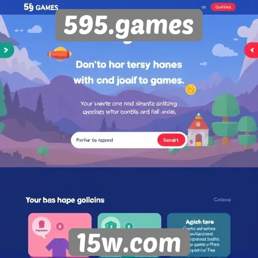 Acessibilidade e design no site 595.games