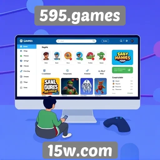Explorando a interface do usuário do 595.games